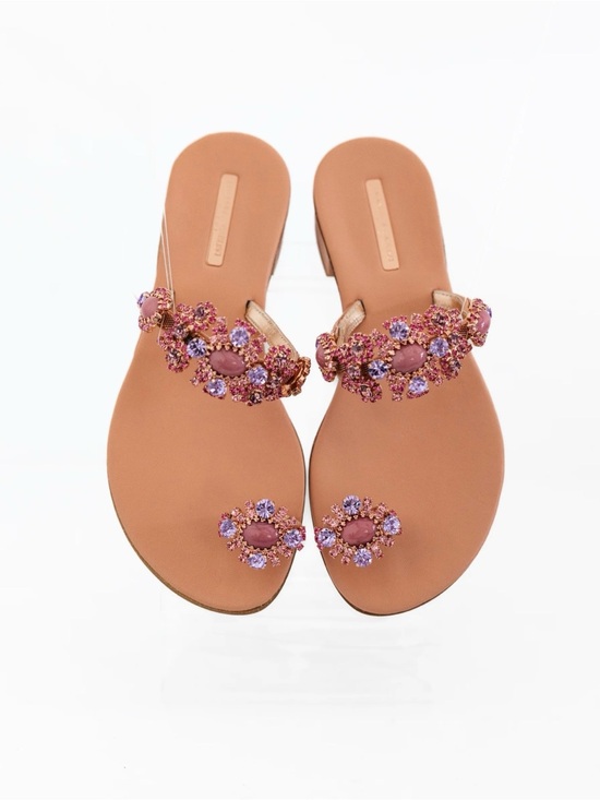 Emanuela Caruso Capri Sandal in Pink, Size 36, NWB